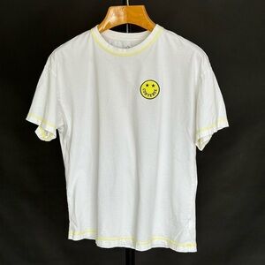 White Smiley Face Converse T-Shirt